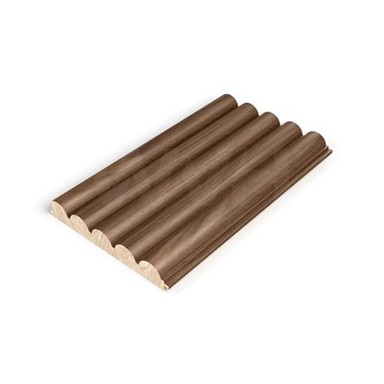 Puna drvena zidna obloga Poluokrugla PVC folija Pozadinska zidna obloga